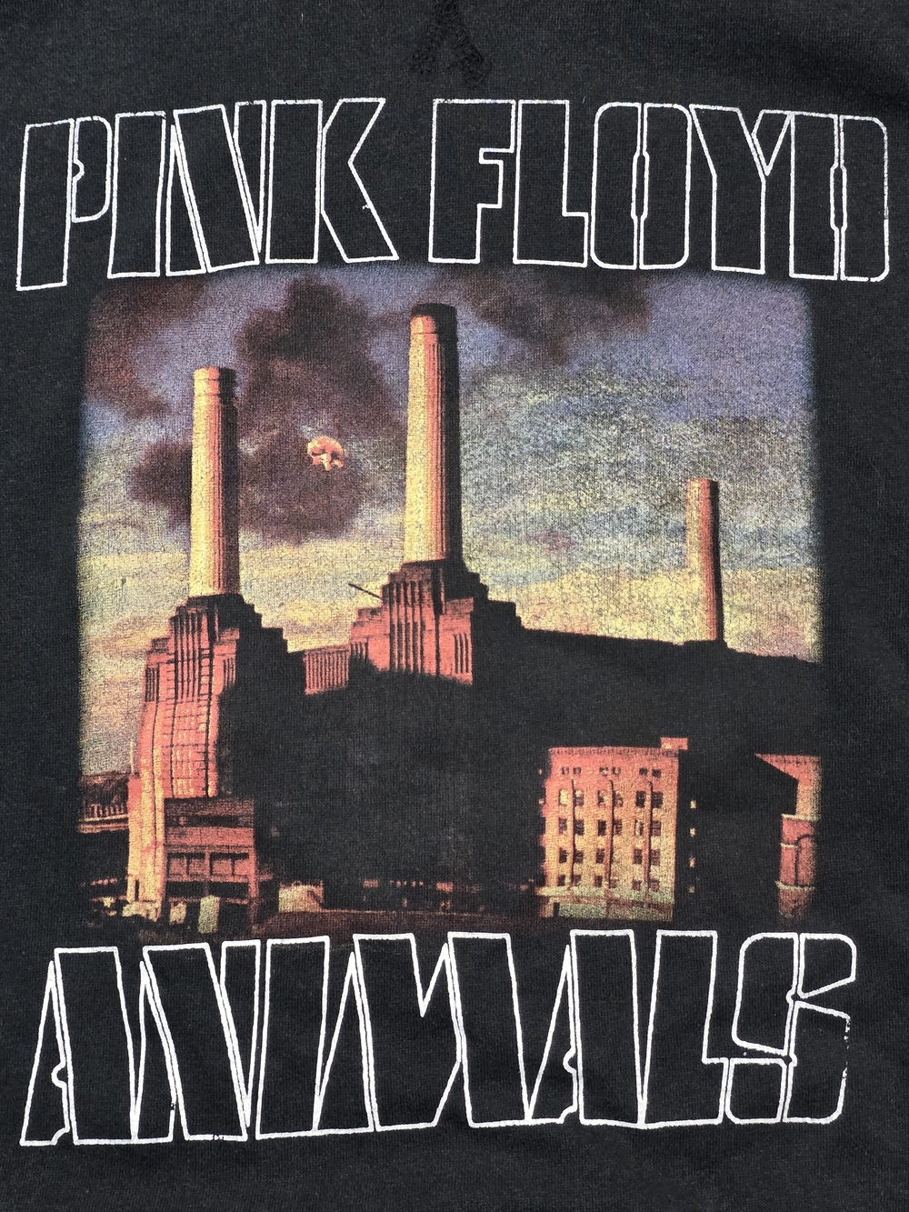 Pink Floyd Authentic Animals Iconic Power Station Graphic Band Hoodie Sz Sm 2021